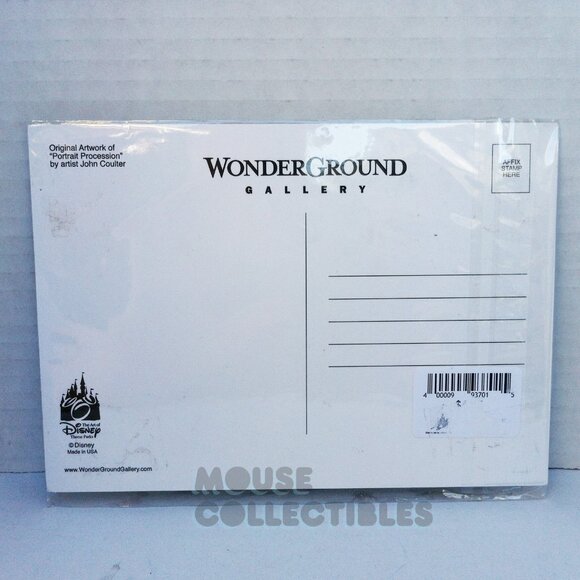 Disney Parks Haunted Mansion Postcard Stretching Portraits WonderGround Coulter - Picture 2 of 9